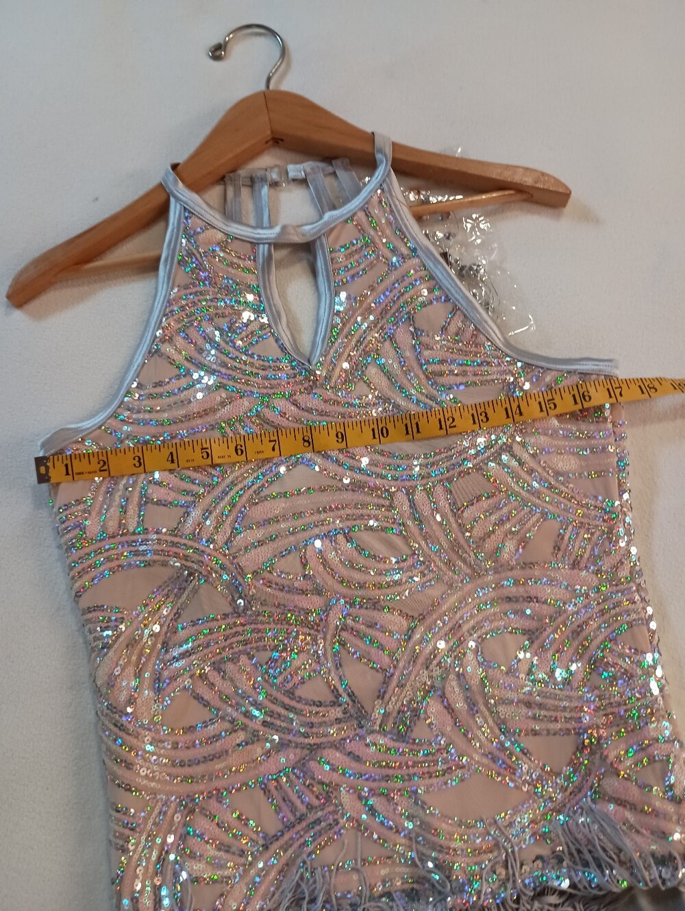 Weissman Costumes- 1920's Inspired Sequin Fringe Dance/Party Jumper- Size XS/S - Picture 9 of 9